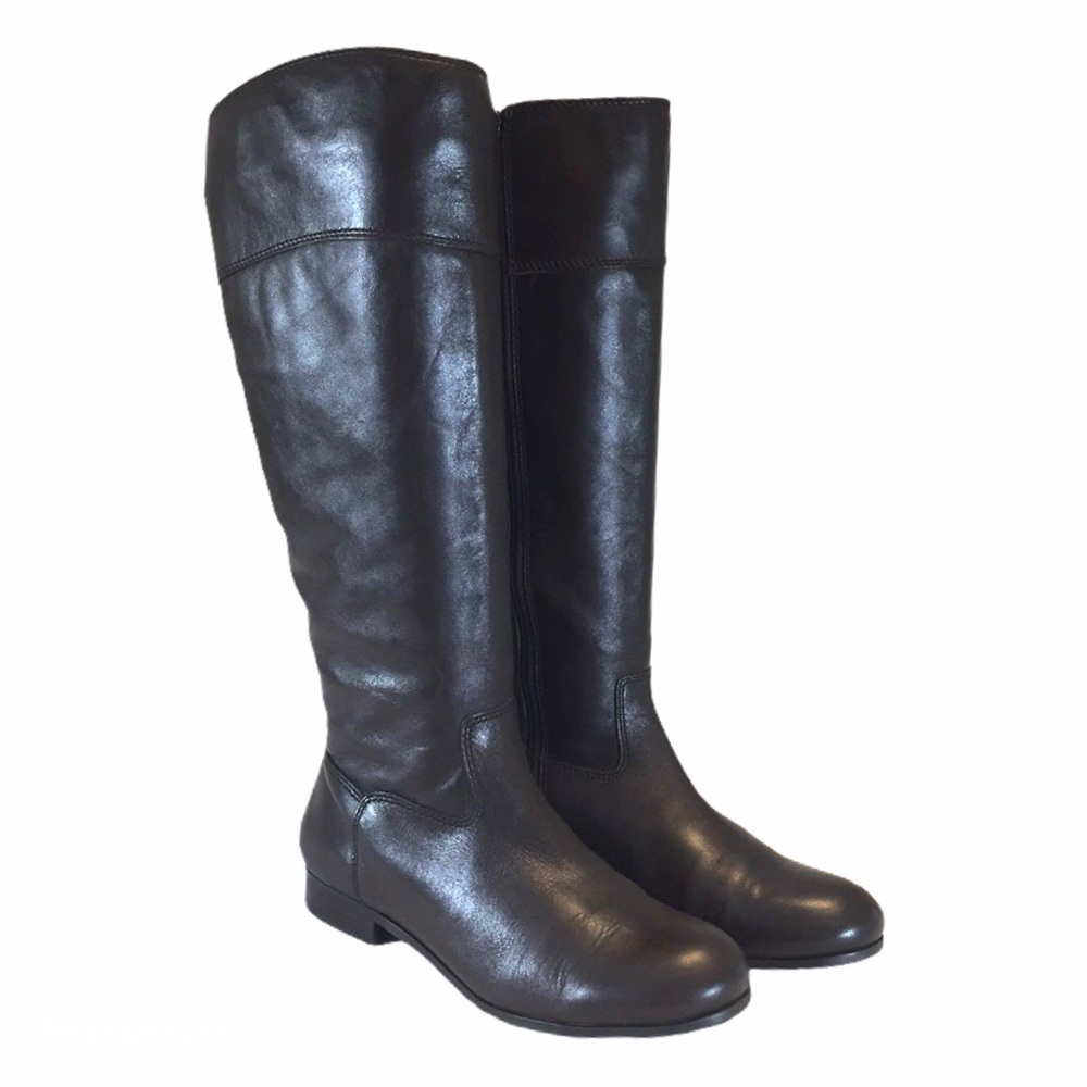 Arturo Chiang Cosmo Tall Leather Riding Boots 7.5 wide calf